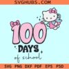 100 days of school Hello Kitty svg, Barbie school svg, 100 days of school svg