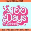 100 days of school pink doll SVG