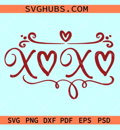 XOXO SVG, Valentine Svg