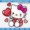 Be Mine Hello Kitty SVG, Hello Kitty Be Mine SVG, Valentine Kitten SVG