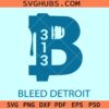 Bleed Detroit Lions SVG