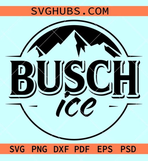 Busch Ice Svg, busch beer Svg