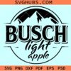Busch Light Apple Svg, busch beer Svg