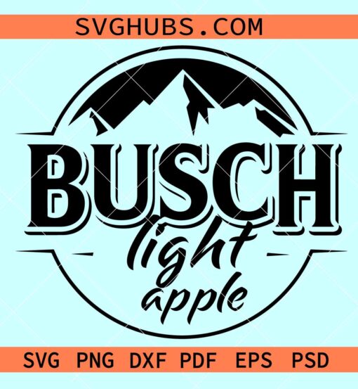 Busch Light Apple Svg, busch beer Svg