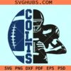 Colts football SVG, Colts Half football player svg, Indianapolis Colts svg