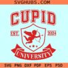 Cupid university Est 2024 svg, Valentine SVG, cupid university svg