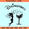 Drinkerbell wine SVG, Tinkerbell wine SVG, drunkbell svg