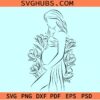 Floral pregnant woman SVG