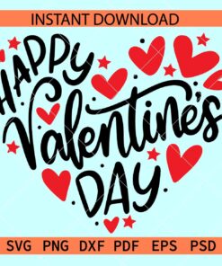 Happy valentines day heart SVG, Heart Love Symbol SVG, Happy valentines Day SVG
