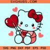 Hello Kitty Valentine SVG, Kitty love svg, love Hello Kitty svg, Kitty Valentine svg