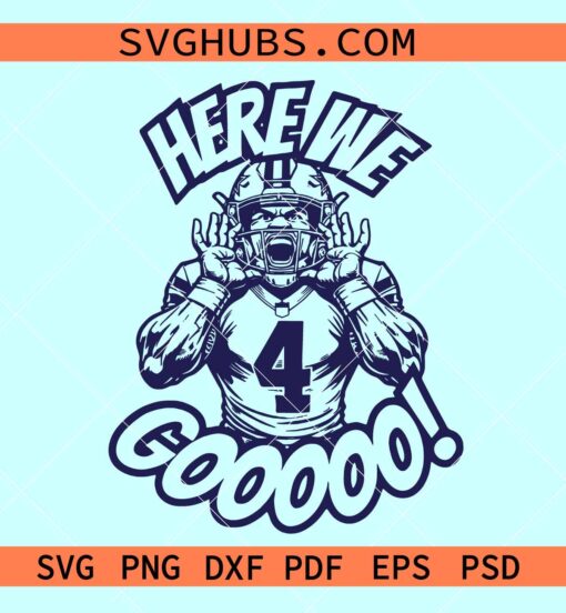 Here we go Cowboys svg, Cowboys Fan Svg, Cowboys Svg, Football Svg Png Dxf Eps Files