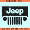 Jeep front grill SVG, Jeep grill svg, wrangler Jeep svg, Jeep car lovers SVG