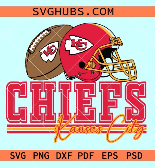 Kansas City Chiefs svg, Football Helmet SVG, Football Team PNG, Football SVG