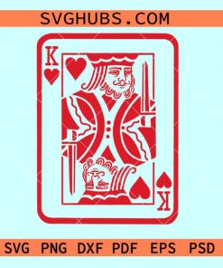 King of hearts SVG, Valentine King of hearts svg