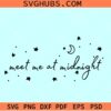Meet me at midnight svg, Taylor Swift album svg, Taylor Swift The Midnight Song SVG, Taylor Swift DXF SVG