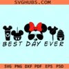 Minnie Mouse best day ever SVG, Disney Vacation svg, best day ever svg