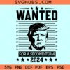 Trump SVG 2024 Wanted Trump For A Second Term