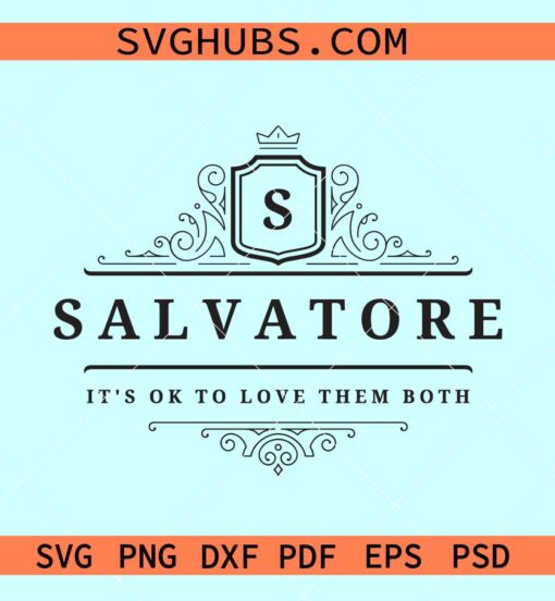 Salvatore love them both svg, Vampire diaries svg, Damon Salvatore svg