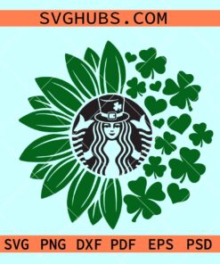 St Patrick's Day Starbucks Coffee SVG, St Patricks day coffee wrap svg, St Patricks day coffee svg
