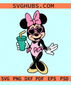 Summer Minnie Mouse svg, Disney vacation svg, Disney summer svg