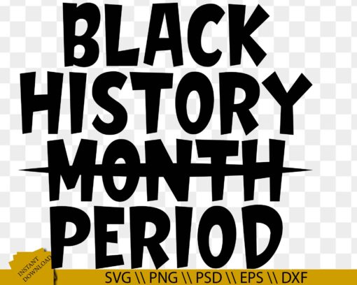 Bold Black History SVG, Black history period SVG PNG EPS