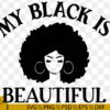 My Black is Beautiful SVG, Black girl svg, Black Girls Vector File