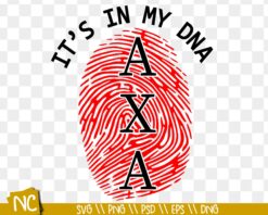Its In My DNA Svg, Alpha Chi Alpha SVG, Greek Letter Monogram, DIY Sorority Craft, Digital Download