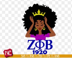 1920 Afro Zeta SVG PNG EPS AI | Retro Vintage Afro Hair Design