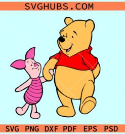Winnie Pooh and piglet svg, Winnie the Pooh SVG, Pooh svg Piglet svg