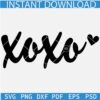 XOXO SVG, Valentine's Day Svg, Love Svg, Heart Symbol XOXO SVG