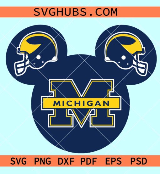 Michigan wolverines Disney SVG