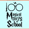 100 Magical Days of School HP svg, 100 days of school SVG, mischief managed svg