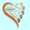 Black History Fists Diversity Equity SVG