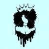 Black woman dripping SVG, black woman svg, dripping melanin svg