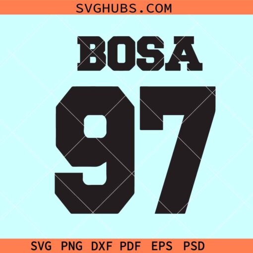 Bosa 97 Jersey svg, Bosa 49ers svg, San Francisco 49ers svg