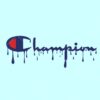 Champion logo dripping svg, dripping Champion logo svg, fashion brand logo svg, dripping logo svg