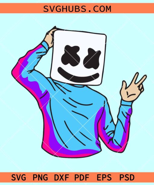 Color DJ Marshmello SVG