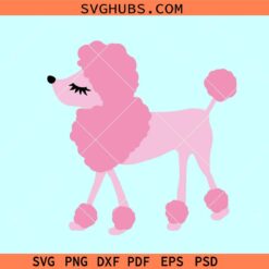 Cute poodle svg, pink poodle svg, poodle mom svg