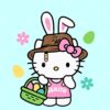 Hello Kitty Easter eggs SVG