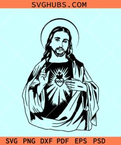 Jesus Christ svg, Jesus Christ portrait svg, Catholic faith svg, Christian SVG