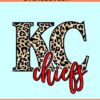 KC Chiefs Leopard Print SVG, Chiefs football svg, Leopard KC Chiefs SVG