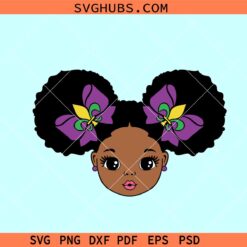 Mardi girl afro girl SVG