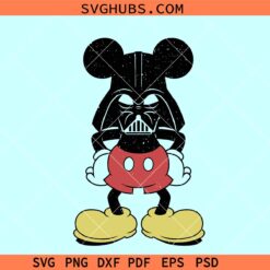 Mickey Darth Vader head SVG, Darth Vader Svg, Mickey Darth Vader Svg