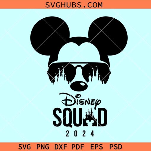 Mickey mouse Disney squad SVG