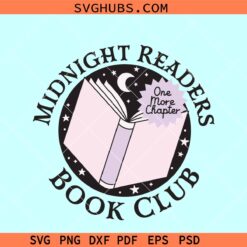 Midnight Readers Book Club SVG, book lover SVG PNG EPS