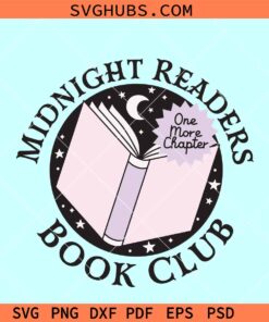 Midnight Readers Book Club SVG, book lover SVG PNG EPS