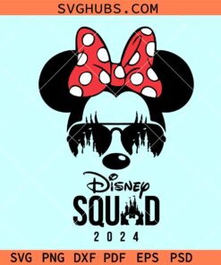 Minnie Mouse Disney squad svg