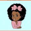 Peekaboo afro girl SVG, Afro Princess Svg, Peekaboo Girl Svg, Afro Puff Svg