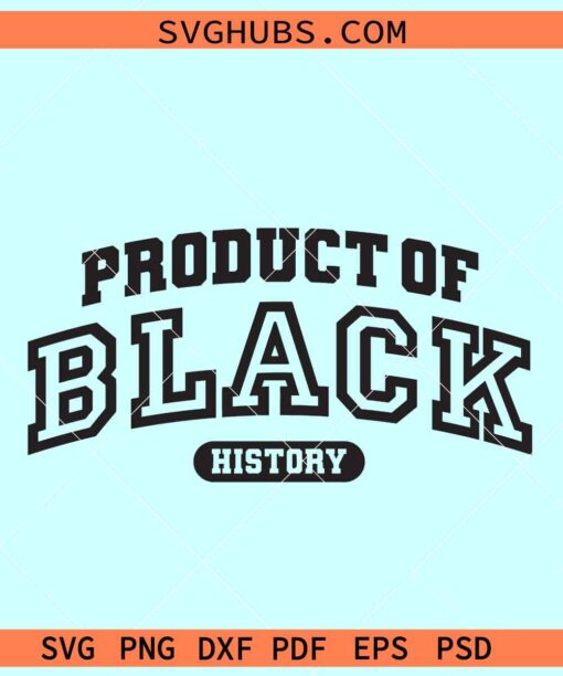 Product of black history SVG, black history month svg