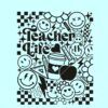 Retro Teacher Life SVG, groovy teachers day SVG, teacher appreciation svg